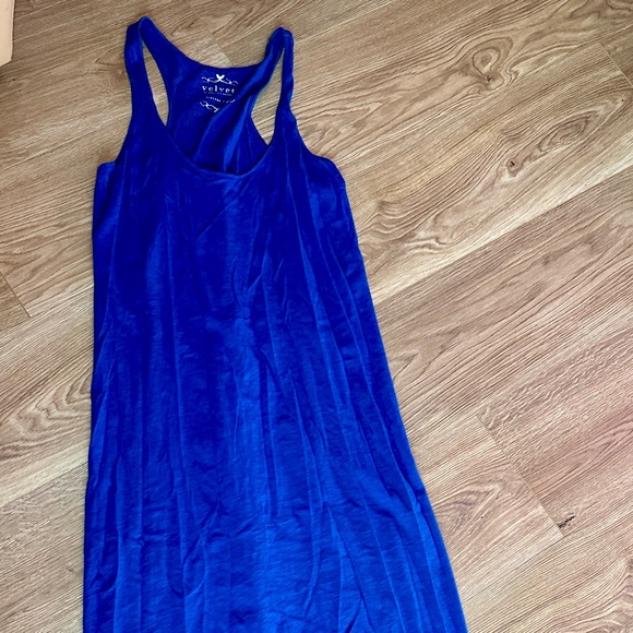 EUC Maxi Racerback Dress - Velvet by Graham - Royal Blue - Size M - Picture 2 of 5